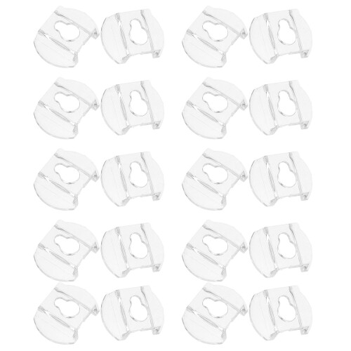 80 Pcs Acrylic Picture Frame Hooks Transparent Wall Mounting Brackets 1