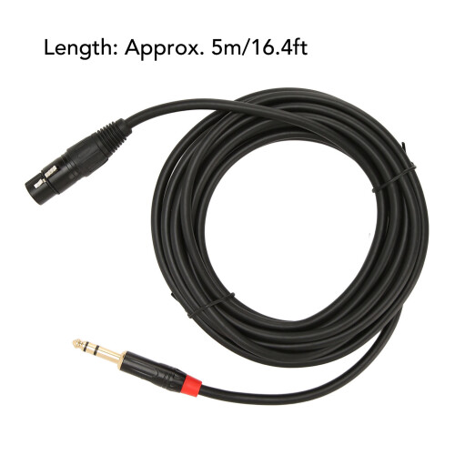 XLR Buchse auf 6,35mm TRS Kabel 16,4ft 5m 1