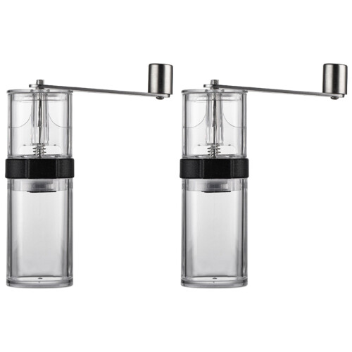2Pcs Manual Coffee Bean Grinder For Home Office Use 1