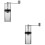 2Pcs Manual Coffee Bean Grinder For Home Office Use 6