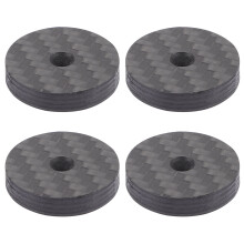 12 Pcs Carbon Fiber Speaker Spikes Isolation Feet Pads Mats
