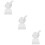 3Pcs Trophy Model Crystal Cup Thumb Shaped Decor 11