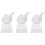 3Pcs Trophy Model Crystal Cup Thumb Shaped Decor 6