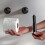 Black Plastic Spring Loaded Toilet Paper Holder Replacement Rod (2 Pack) 3