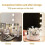 (White) Kitchen Turntable with Rotation Storage Rack and 2pcs Lazy Susan Trays 3
