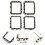 16 Pcs Watch Screen Protector Compatible With Iwatch 38mm 9