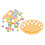 2 Sets Easter Colorful Foam Eggs With Basket Diy Decor 2