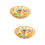 2 Sets Easter Colorful Foam Eggs With Basket Diy Decor 9