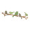 2Pcs Wooden Row Hook Wall Decor Bird Shape Decorative Hook 1