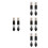 8 Pcs Portable Refillable Powder Brush For Travel 11