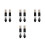 8 Pcs Portable Refillable Powder Brush For Travel 10