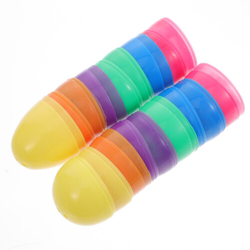 72 Pcs Easter Eggs For Kids Party Graffiti Empty Eggs 1