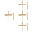 4Pcs Wood Guiro Percussion Instrument With Stick 8