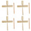 4Pcs Wood Guiro Percussion Instrument With Stick 7