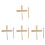4Pcs Wood Guiro Percussion Instrument With Stick 4