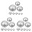 48 Pcs Metal Bath Salt Ball Mold Multi-Function Making Tool 4