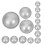 48 Pcs Metal Bath Salt Ball Mold Multi-Function Making Tool 2