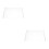 2Pcs Acrylic Keyboard Protector Transparent Cover 10