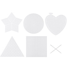 50Pcs Cross Stitch Plate Plastic Mesh Sheet With 2 Needles
