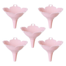 5Pcs Plastic Kitchen Funnel Set No Spill Leak Resistant for Oil Wine