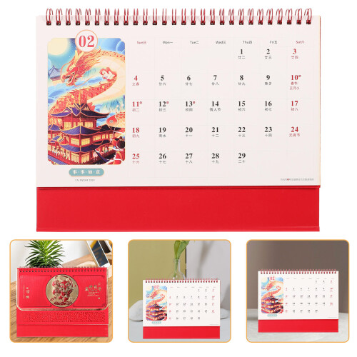 Decorative Desktop Calendar 2024 Monthly For Home Office 1