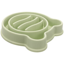 Light Green Durable PP Dog Slow Feeder Bowl for Pets