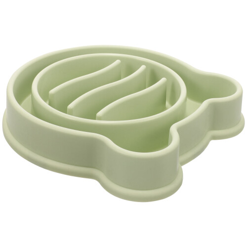 Light Green Durable PP Dog Slow Feeder Bowl for Pets