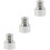 3Pcs Car Wheel Lock Lug Nut Socket Key Set 7