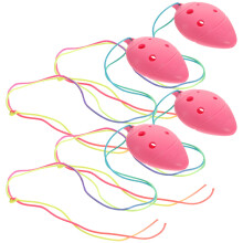 4Pcs Children's Plastic 6-Hole Ocarina Instrument