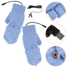One Pair Winter Thermal Gloves For Sports And Riding