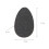 One Pair Self-Adhesive Rubber High Heel Sole Protectors Black 2
