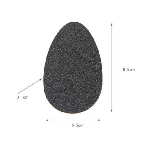 One Pair Self-Adhesive Rubber High Heel Sole Protectors Black 1