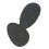 One Pair Self-Adhesive Rubber High Heel Sole Protectors Black 5
