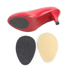 One Pair Self-Adhesive Rubber High Heel Sole Protectors Black