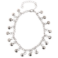 2Pcs Silver Ankle Bracelet Chain Alloy Stylish Jewelry for Women