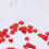 2Pck Rotes Kunststoff Herz Konfetti Party Hochzeit 11