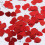 2Pck Rotes Kunststoff Herz Konfetti Party Hochzeit 10