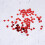 2Pck Rotes Kunststoff Herz Konfetti Party Hochzeit 7