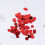 2Pck Rotes Kunststoff Herz Konfetti Party Hochzeit 4