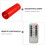 1 Set Red LED Candle Lamps Smokeless Decor With Remote Controller 10