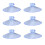 30Pcs Pvc Clear Round Suction Cups Reusable 4.5Cm Without Hooks 4