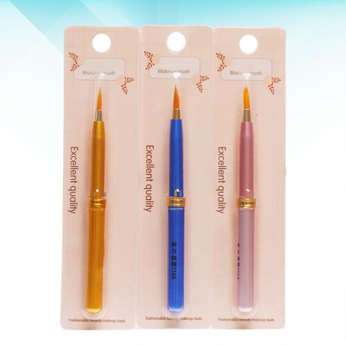 3Pcs Lip Liner Brush Multi-Function Beauty Cosmetic Brush Set 2