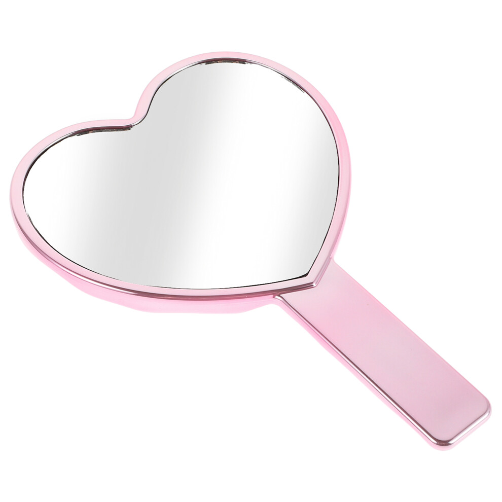 Artibetter 5Pcs Portable Heart Shaped Handheld Makeup Mirror For Travel