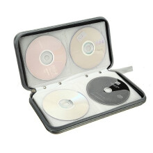 Portable Plastic 80 Disc CD DVD VCD Wallet Storage Case