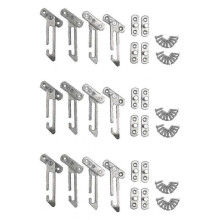 Stainless Steel Child Safety Window Locks with 12 Pack Hook Restrictors