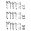 Stainless Steel Child Safety Window Locks with 12 Pack Hook Restrictors 1