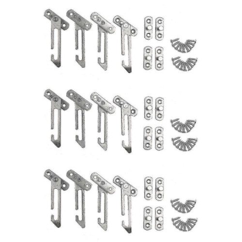 Stainless Steel Child Safety Window Locks with 12 Pack Hook Restrictors