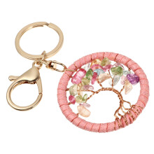 1set Of Life Keyring Stone Pendant For Women Friends Family