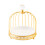 One Set Cake Display And Dessert Storage Rack With Ceramic Tray Golden 1