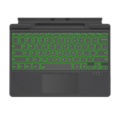 (Grey) for Surface Pro Tablets Keyboards Wirelessly Touchpad Bluetoothcompatible with Backlights for Surface Pro 8/9 Tablets  Red